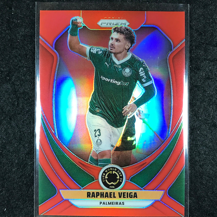 2025 Prizm FIFA Club World Cup RAPHAEL VEIGA Red /199 #154