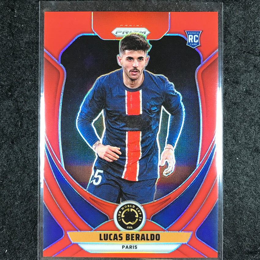 2025 Prizm FIFA Club World Cup LUCAS BERALDO Rookie Red /199 #157