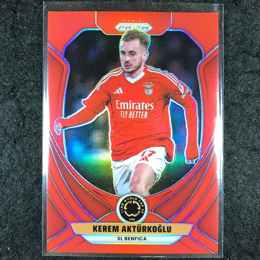 2025 Prizm FIFA Club World Cup KEREM AKTURKOGLU Red /199 #185
