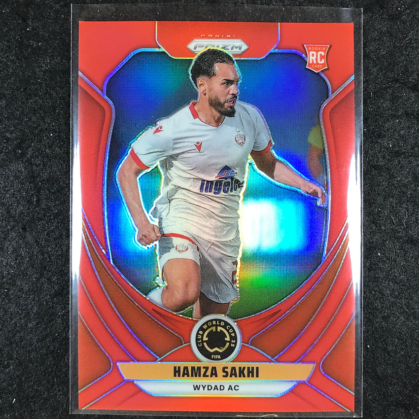 2025 Prizm FIFA Club World Cup HAMZA SAKHI Rookie Red /199 #195