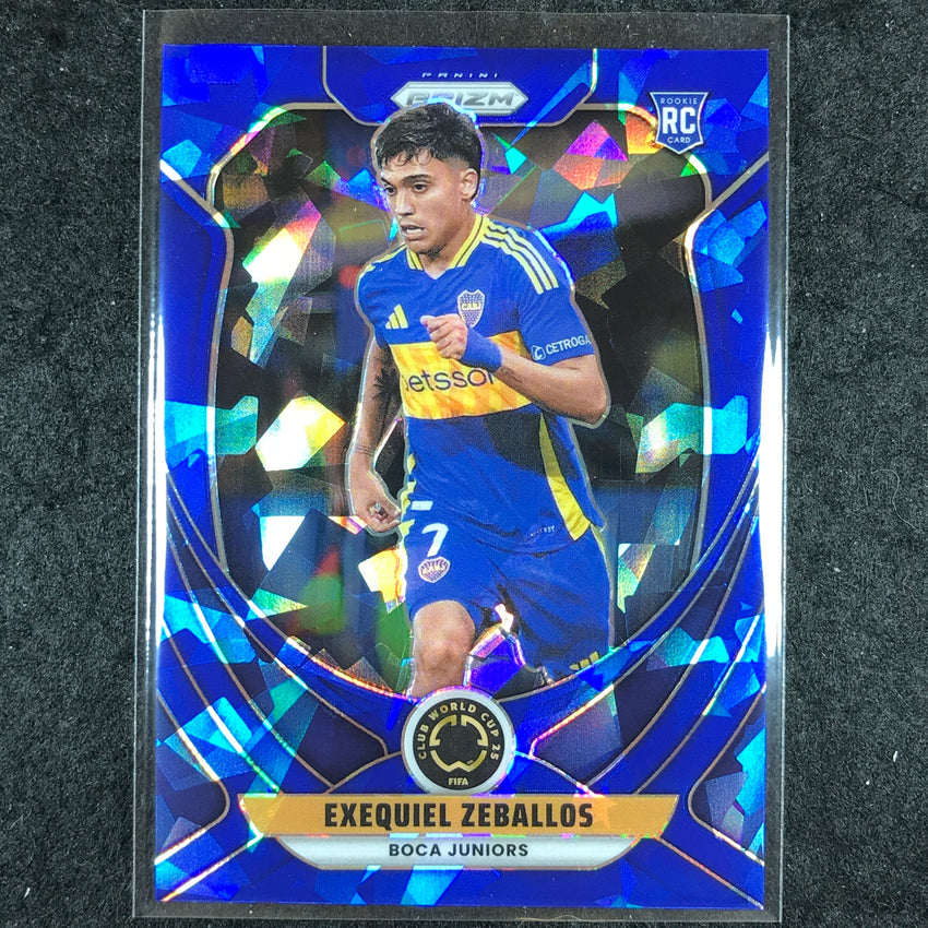 2025 Prizm FIFA Club World Cup EXEQUIEL ZEBALLOS Rookie Blue Ice /175 #38