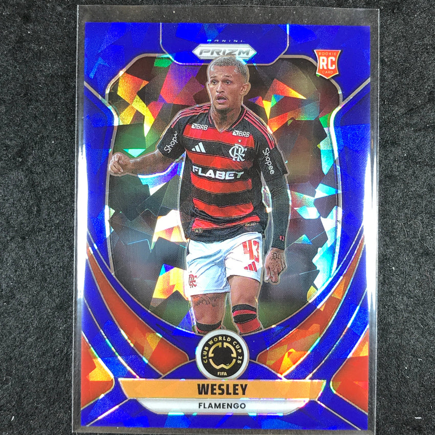 2025 Prizm FIFA Club World Cup WESLEY Rookie Blue Ice /175 #109