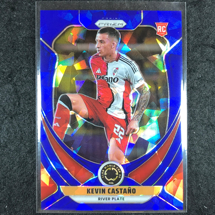 2025 Prizm FIFA Club World Cup KEVIN CASTANO Rookie Blue Ice /175 #181