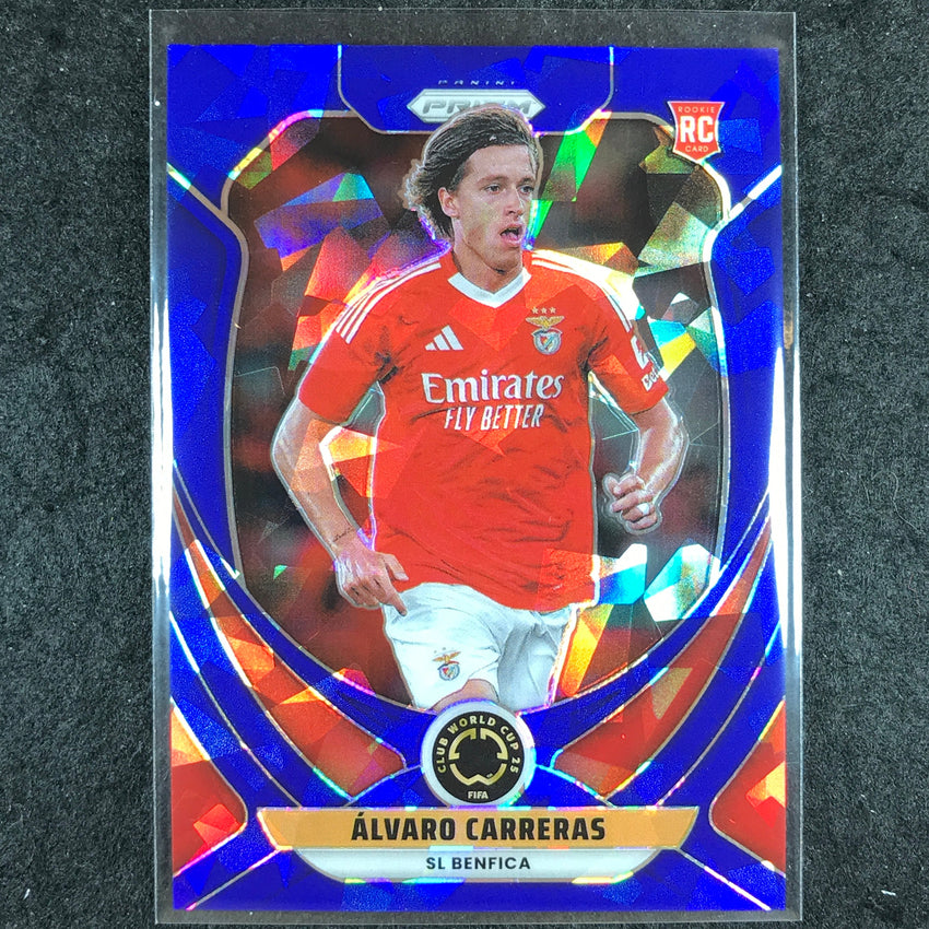2025 Prizm FIFA Club World Cup ALVARO CARRERAS Rookie Blue Ice /175 #182