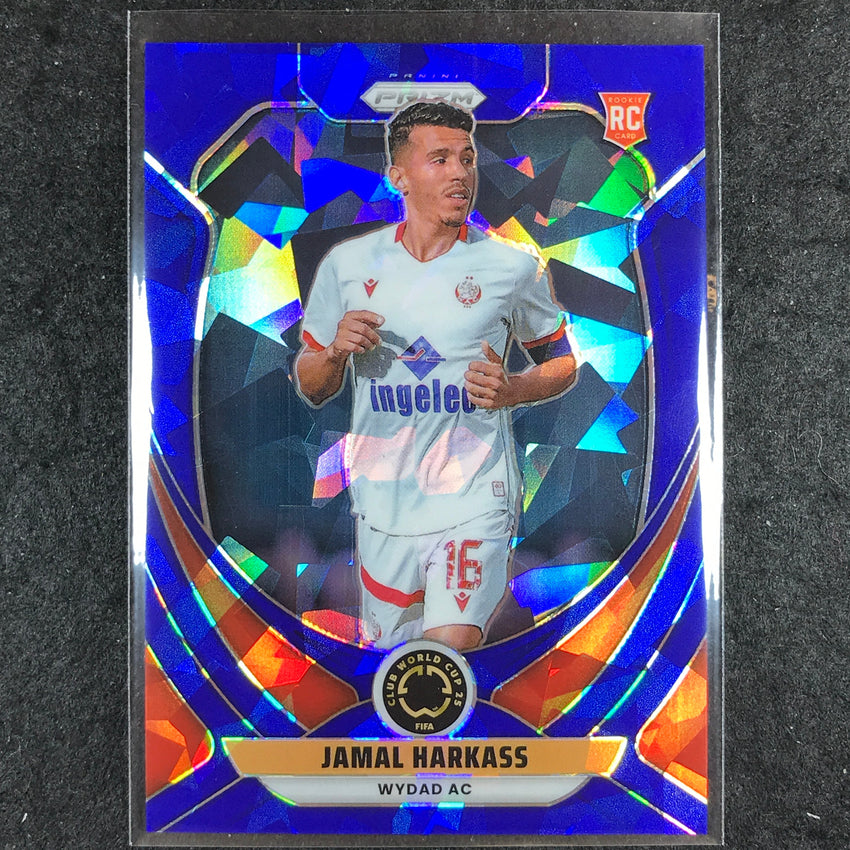 2025 Prizm FIFA Club World Cup JAMAL HARKASS Rookie Blue Ice /175 #196