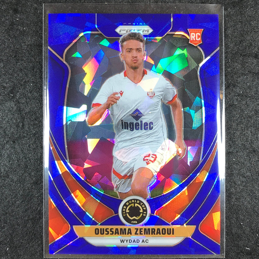 2025 Prizm FIFA Club World Cup OUSSAMA ZEMRAOUI Rookie Blue Ice /175 #197
