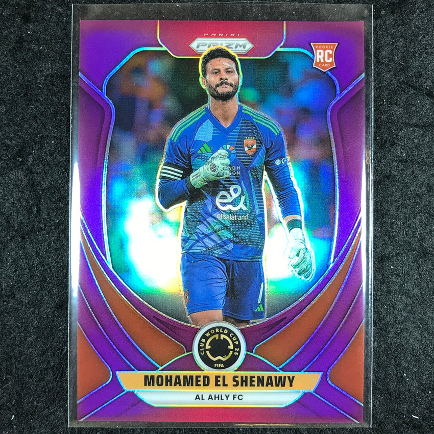 2025 Prizm FIFA Club World Cup MOHAMED EL SHENAWY Rookie Purple /125 #3