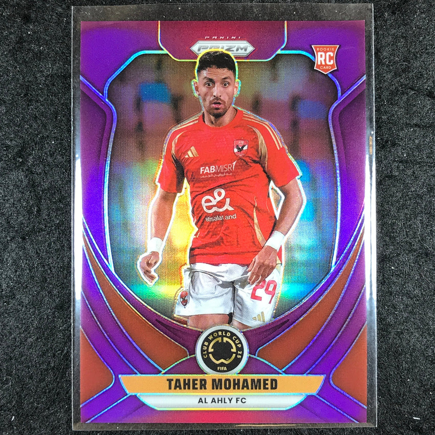 2025 Prizm FIFA Club World Cup TAHER MOHAMED Rookie Purple /125 #5