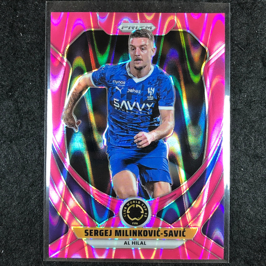 2025 Prizm FIFA Club World Cup SERGEJ MILINKOVIC-SAVIC Base Pink Seismic 69/299