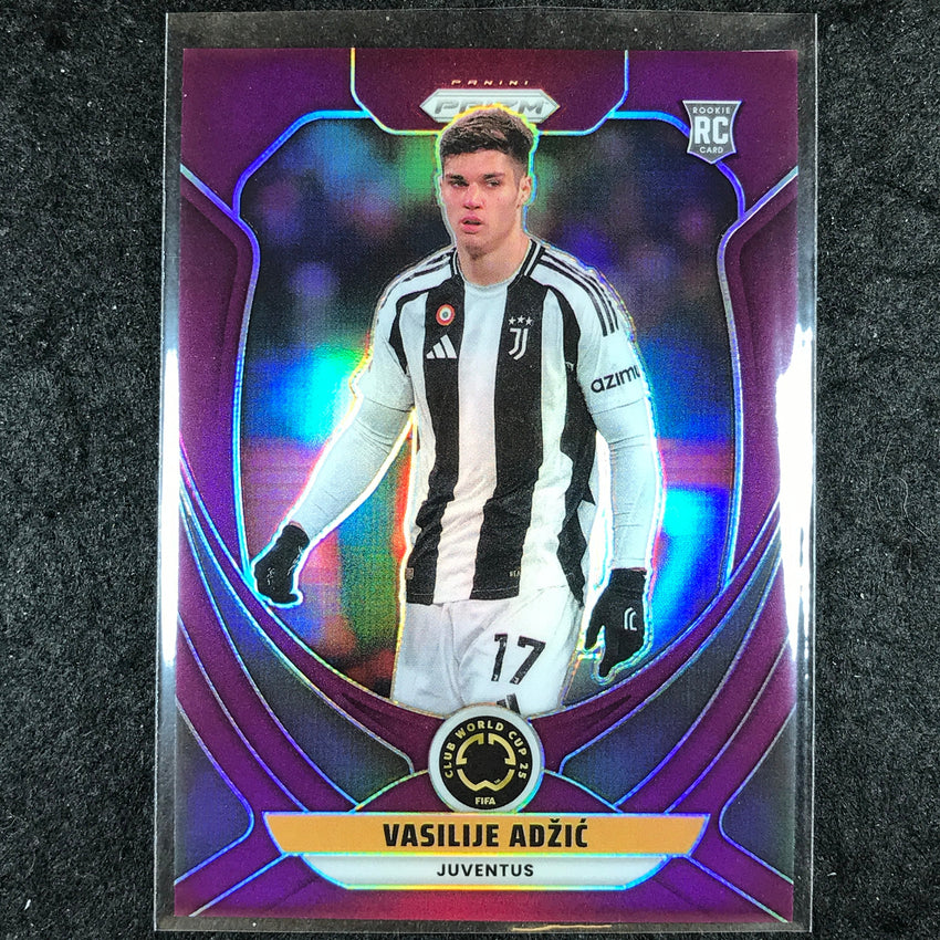 2025 Prizm FIFA Club World Cup VASILIJE ADZIC Rookie Purple /125 #126