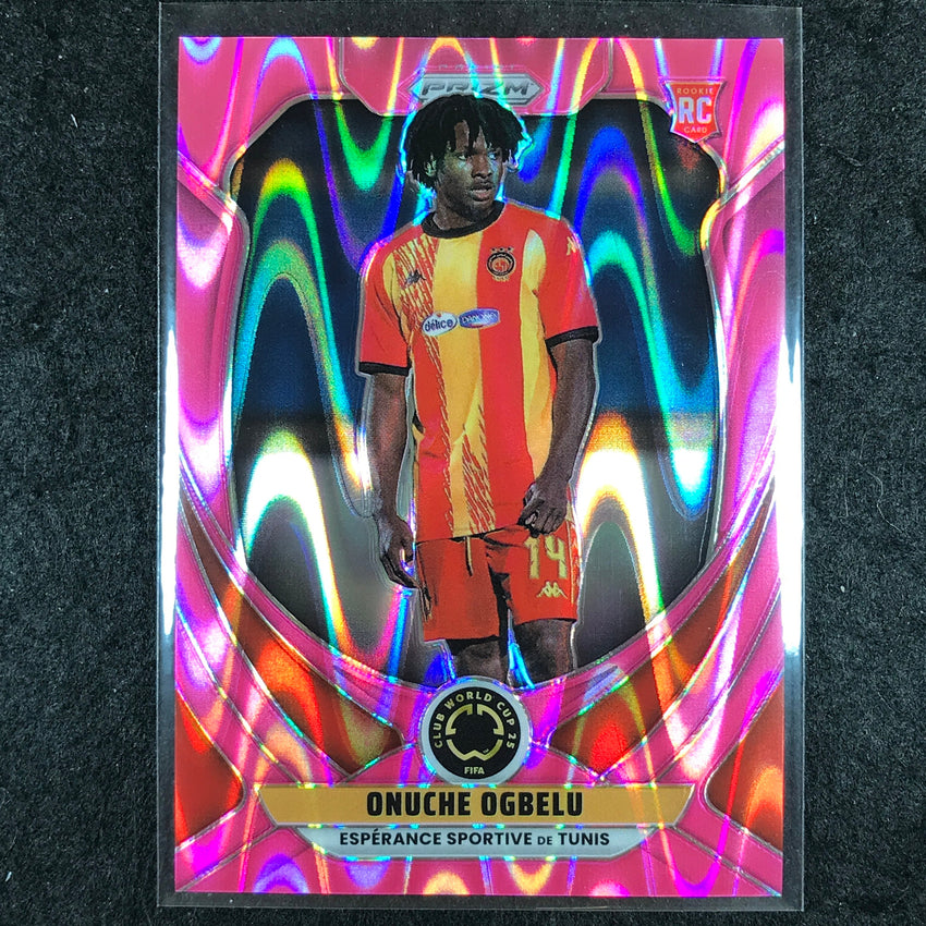 2025 Prizm FIFA Club World Cup ONUCHE OGBELU Rookie Base Pink Seismic 76/299 #84