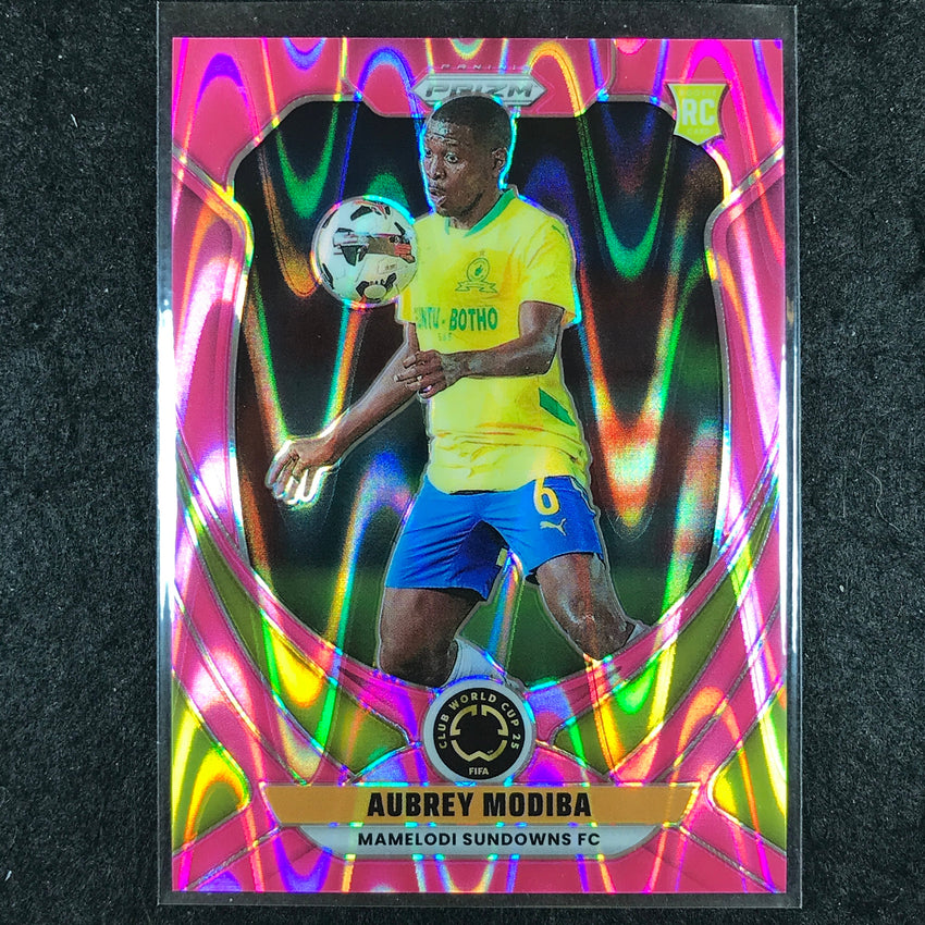 2025 Prizm FIFA Club World Cup AUBREY MODIBA Rookie Base Pink Seismic 115/299