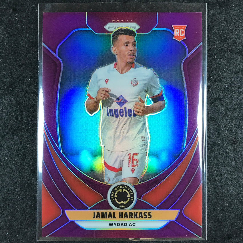 2025 Prizm FIFA Club World Cup JAMAL HARKASS Rookie Purple /125 #196
