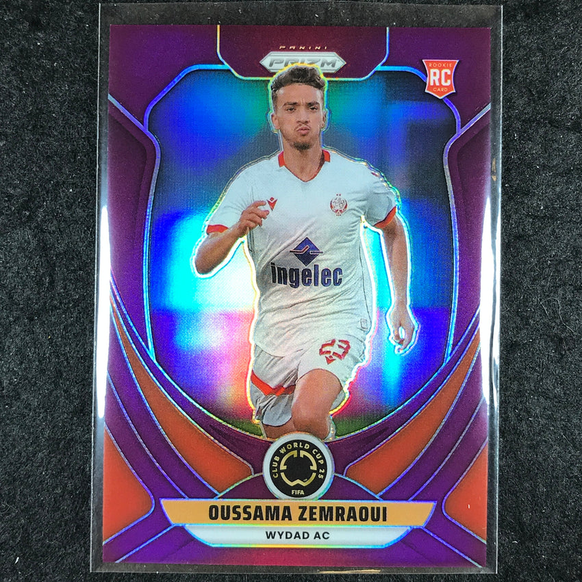 2025 Prizm FIFA Club World Cup OUSSAMA ZEMRAOUI Rookie Purple /125 #197