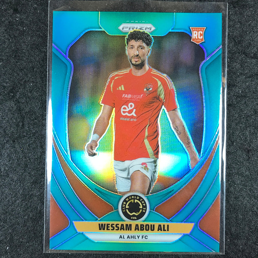 2025 Prizm FIFA Club World Cup WESSAM ABOU ALI Rookie Teal 98/99 #6