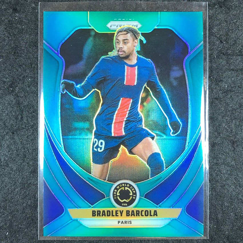 2025 Prizm FIFA Club World Cup BRADLEY BARCOLA Teal 5/99 #27