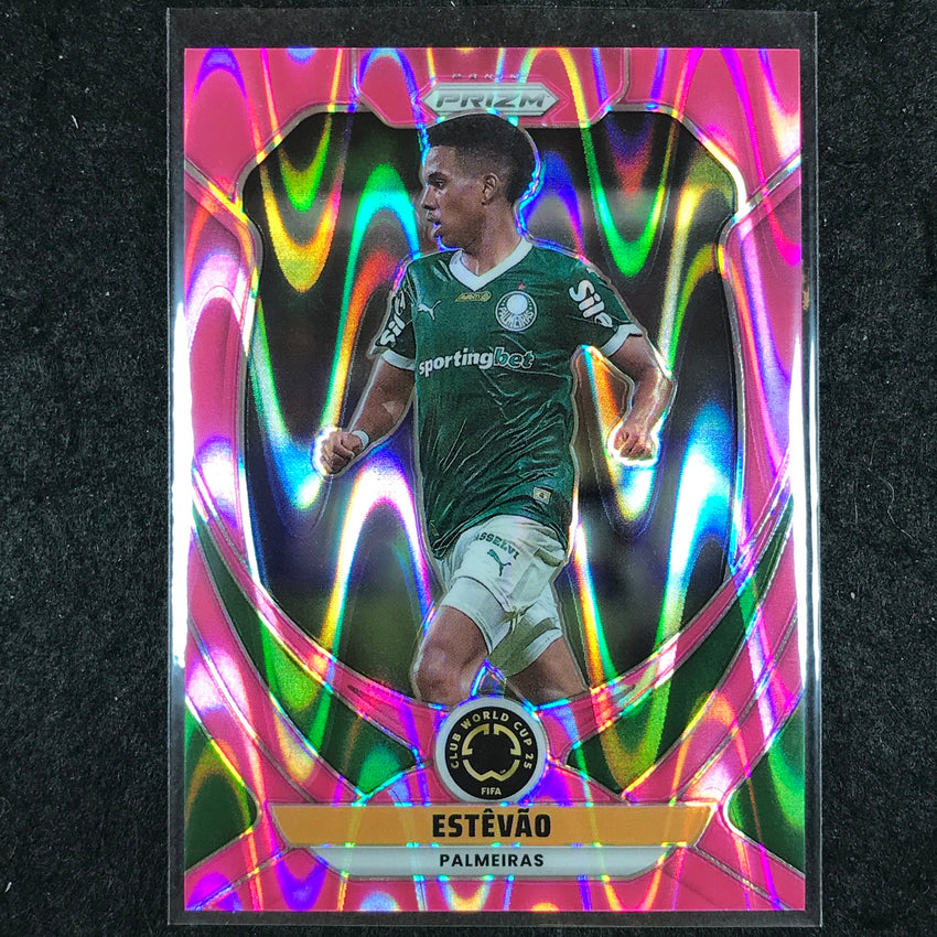 2025 Prizm FIFA Club World Cup ESTEVAO Base Pink Seismic 188/299 #151