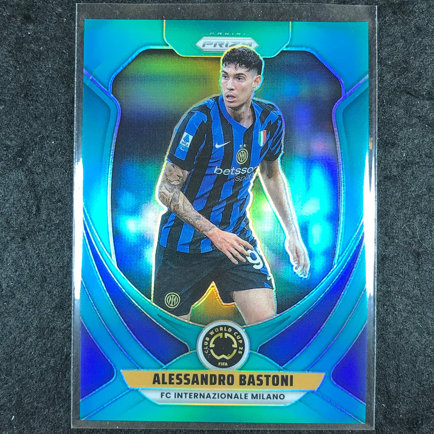 2025 Prizm FIFA Club World Cup ALESSANDRO BASTONI Teal 36/99 #86