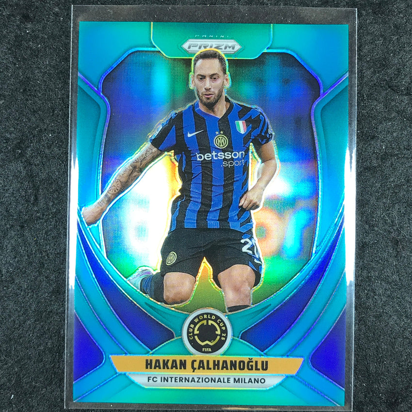 2025 Prizm FIFA Club World Cup HAKAN CALHANOGLU Teal 27/99 #89