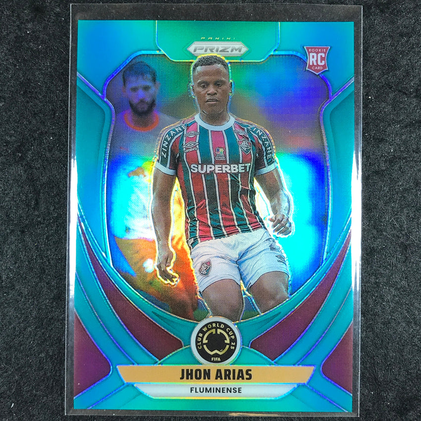 2025 Prizm FIFA Club World Cup JHON ARIAS Rookie Teal 3/99 #112