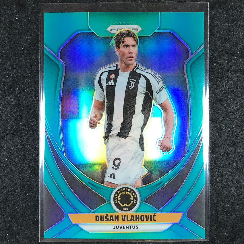 2025 Prizm FIFA Club World Cup DUSAN VLAHOVIC Teal 68/99 #118