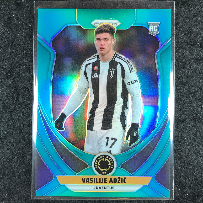 2025 Prizm FIFA Club World Cup VASILIJE ADZIC Rookie Teal 77/99 #126