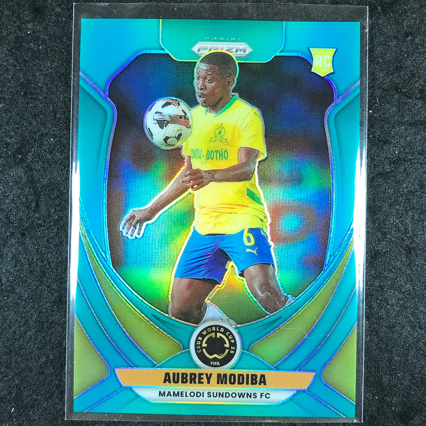 2025 Prizm FIFA Club World Cup AUBREY MODIBA Rookie Teal 32/99 #133