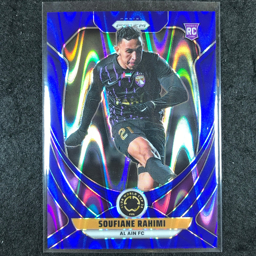 2025 Prizm FIFA Club World Cup SOUFIANE RAHIMI Rookie Base Blue Seismic 71/275