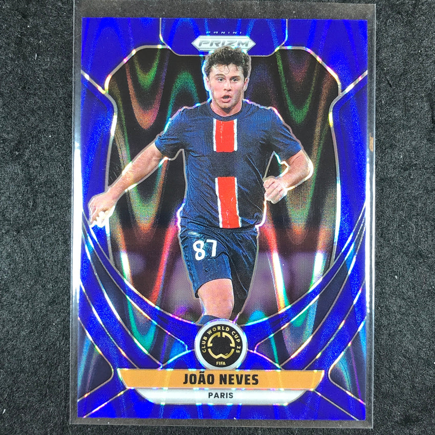 2025 Prizm FIFA Club World Cup JOAO NEVES Base Blue Seismic 77/275 #46