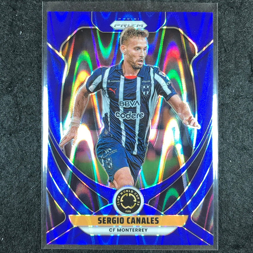 2025 Prizm FIFA Club World Cup SERGIO CANALES Base Blue Seismic 100/275 #63