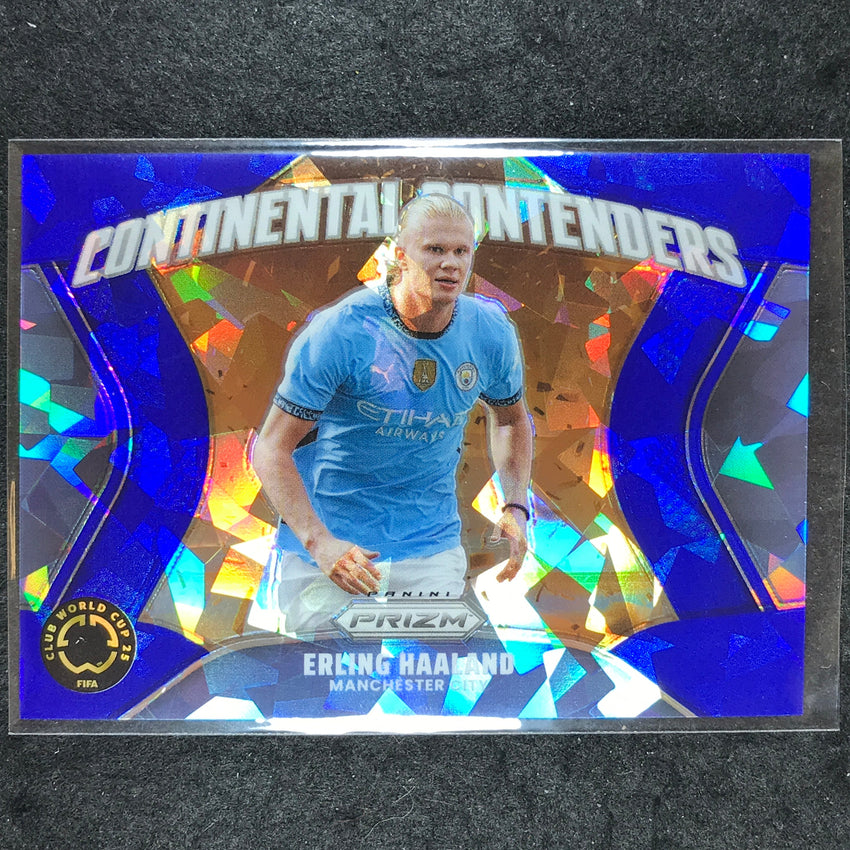 2025 Prizm FIFA Club World Cup ERLING HAALAND Continental Contenders Blue 64/99