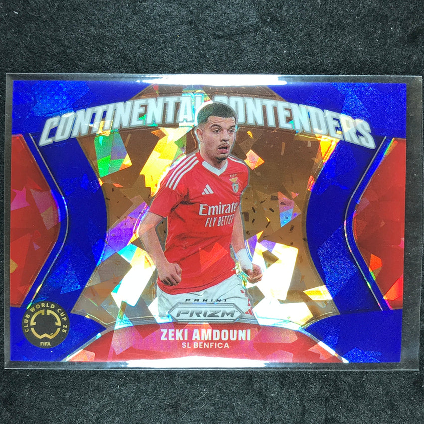 2025 Prizm FIFA Club World Cup ZEKI AMDOUNI Continental Contenders Blue 95/99