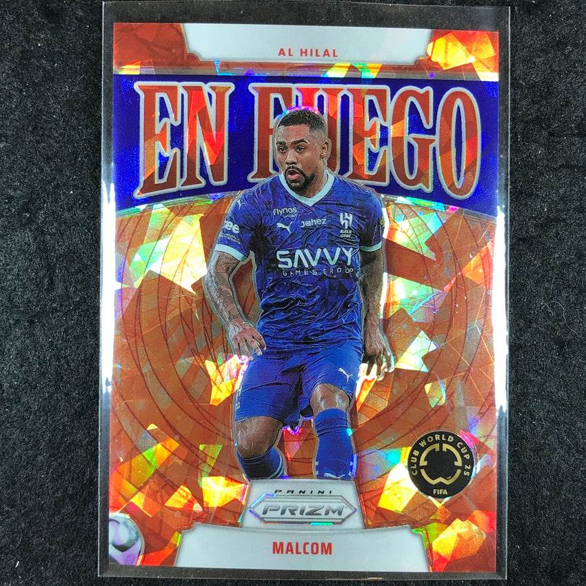 2025 Prizm FIFA Club World Cup MALCOM En Fuego Blue Ice 44/99 #1