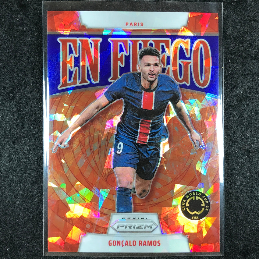 2025 Prizm FIFA Club World Cup GONCALO RAMOS En Fuego Blue Ice 29/99 #4