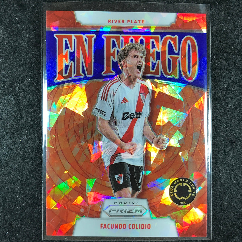 2025 Prizm FIFA Club World Cup FACUNDO COLIDIO En Fuego Blue Ice 90/99 #26