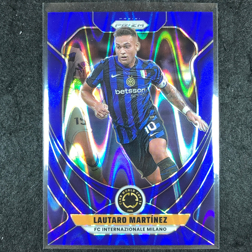 2025 Prizm FIFA Club World Cup LAUTARO MARTINEZ Base Blue Seismic 48/275 #91