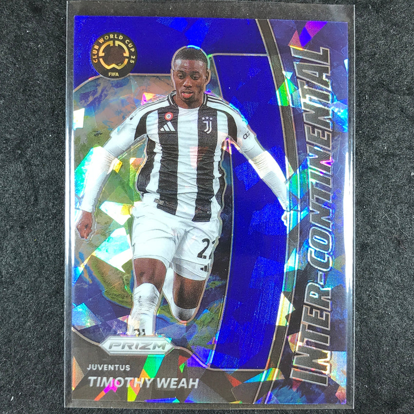 2025 Prizm FIFA Club World Cup TIMOTHY WEAH Inter-Continental Blue Ice 85/99 #17
