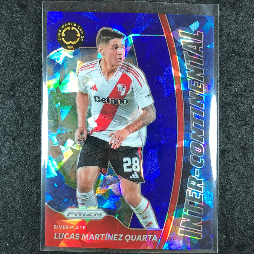 2025 Prizm FIFA Club World Cup MARTINEZ QUARTA Inter-Continental Blue Ice 51/99