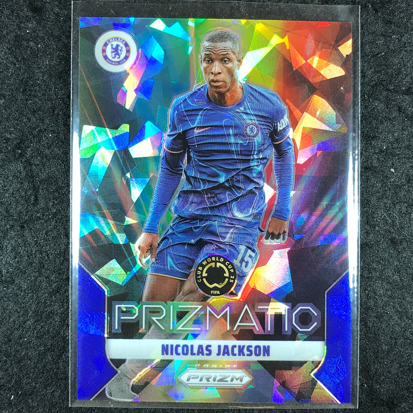 2025 Prizm FIFA Club World Cup NICOLAS JACKSON Prizmatic Blue Ice 57/99 #9