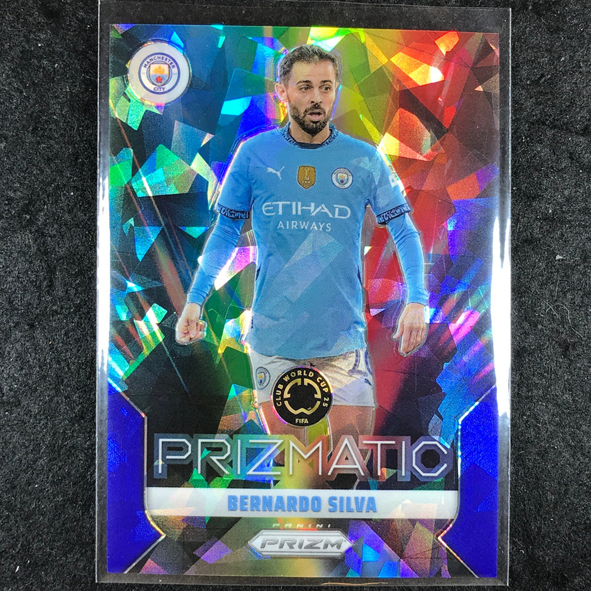 2025 Prizm FIFA Club World Cup BERNARDO SILVA Prizmatic Blue Ice 13/99 #19