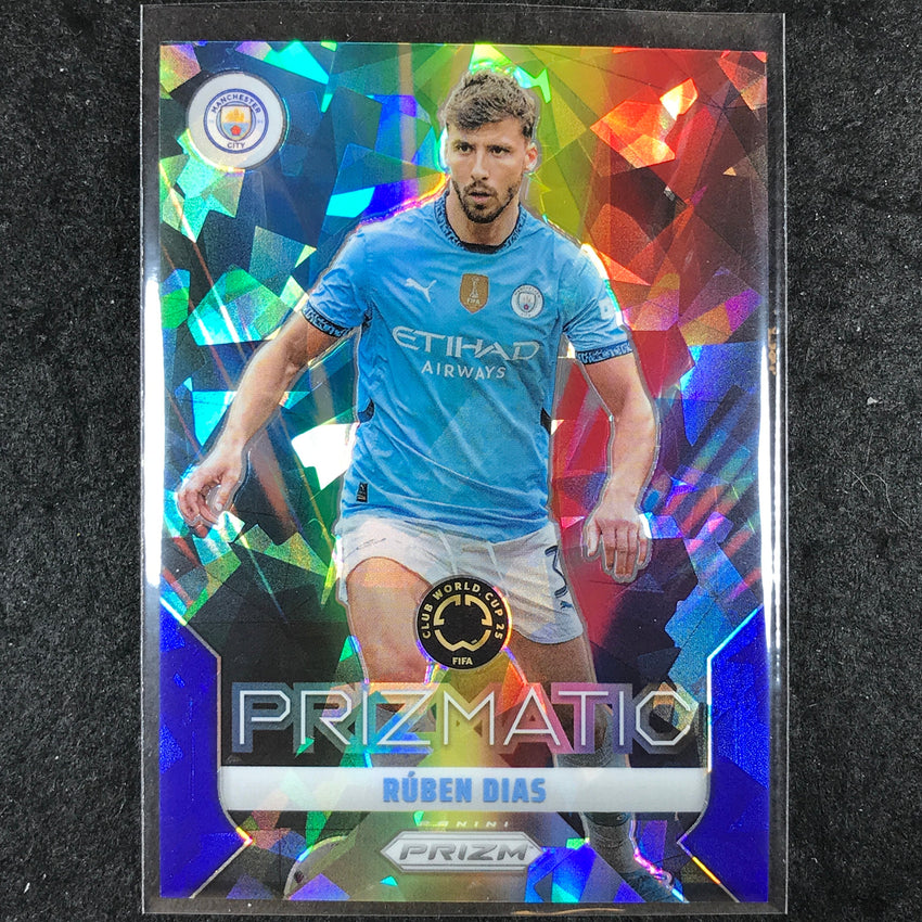 2025 Prizm FIFA Club World Cup RUBEN DIAS Prizmatic Blue Ice 80/99 #21