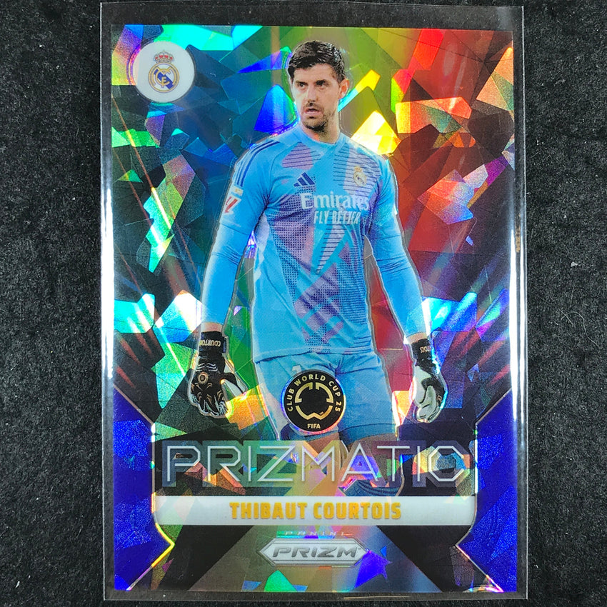 2025 Prizm FIFA Club World Cup THIBAUT COURTOIS Prizmatic Blue Ice 51/99 #25