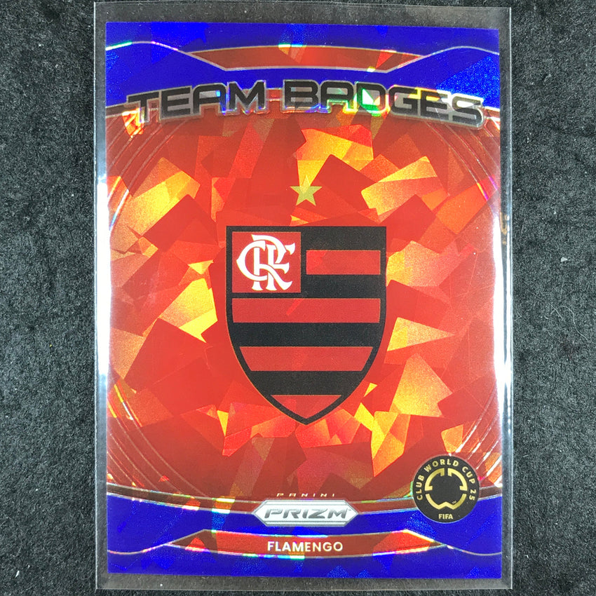 2025 Prizm FIFA Club World Cup FLAMENGO Team Badges Blue Ice 78/99 #10