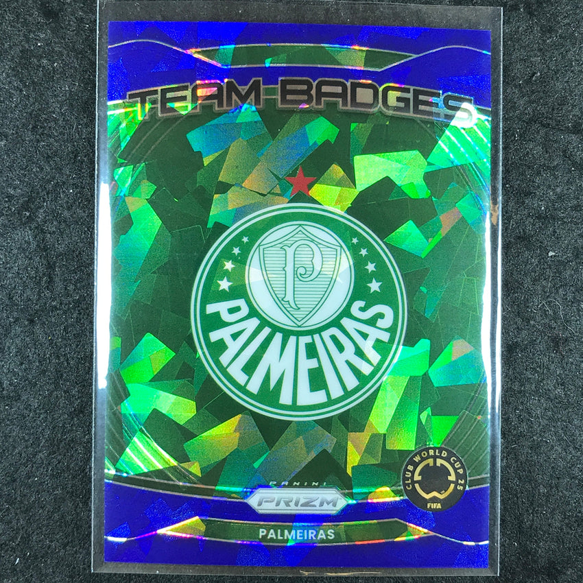 2025 Prizm FIFA Club World Cup PALMEIRAS Team Badges Blue Ice 39/99 #15