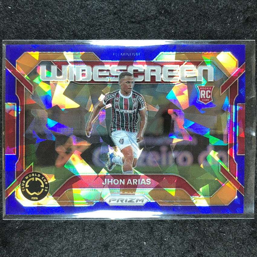 2025 Prizm FIFA Club World Cup JHON ARIAS Widescreen Rookie Blue Ice 99/99 #13