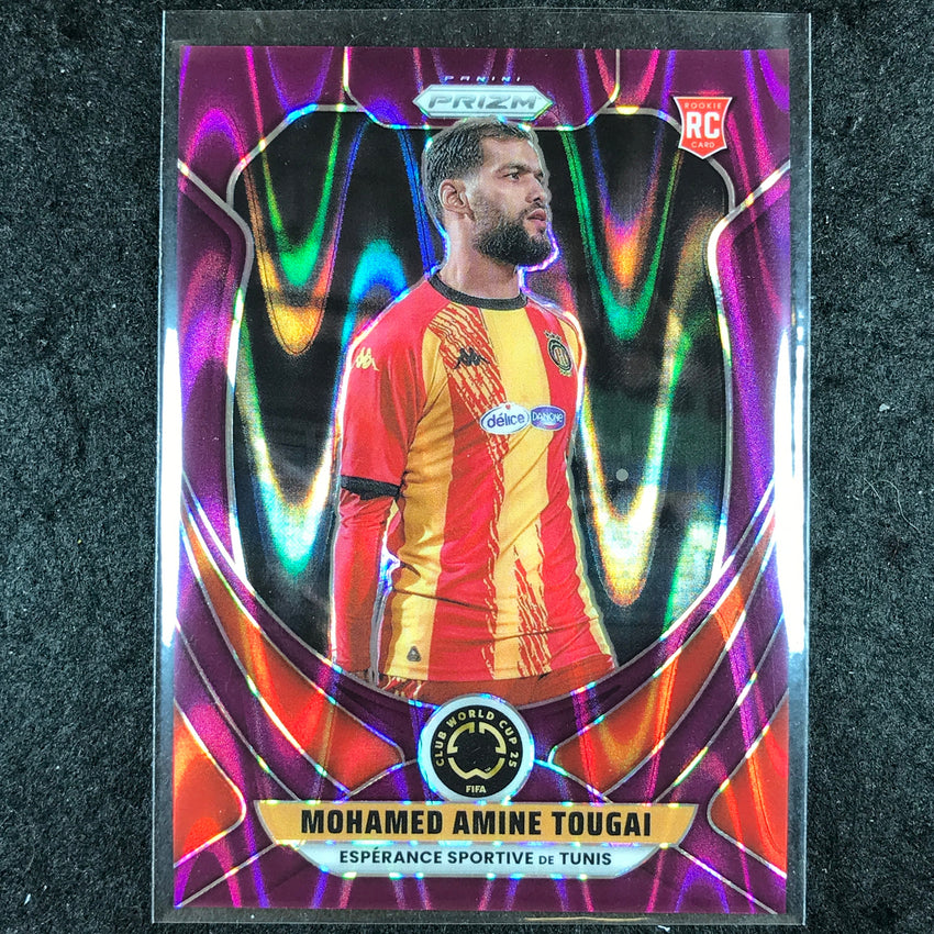 2025 Prizm FIFA Club World Cup MOHAMED AMINE TOUGAI Rookie Purple Seismic 75/99