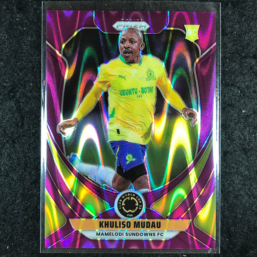 2025 Prizm FIFA Club World Cup KHULISO MUDAU Base Purple Seismic 15/99 #129