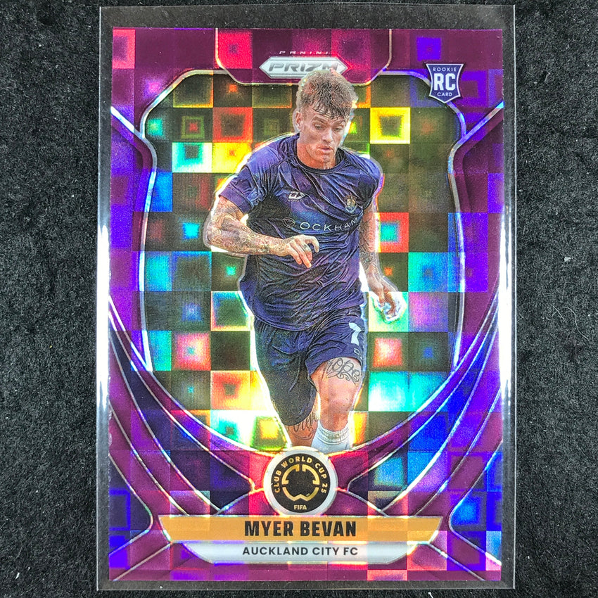 2025 Prizm FIFA Club World Cup MYER BEVAN Rookie Base Purple Pandora 8/49 #32
