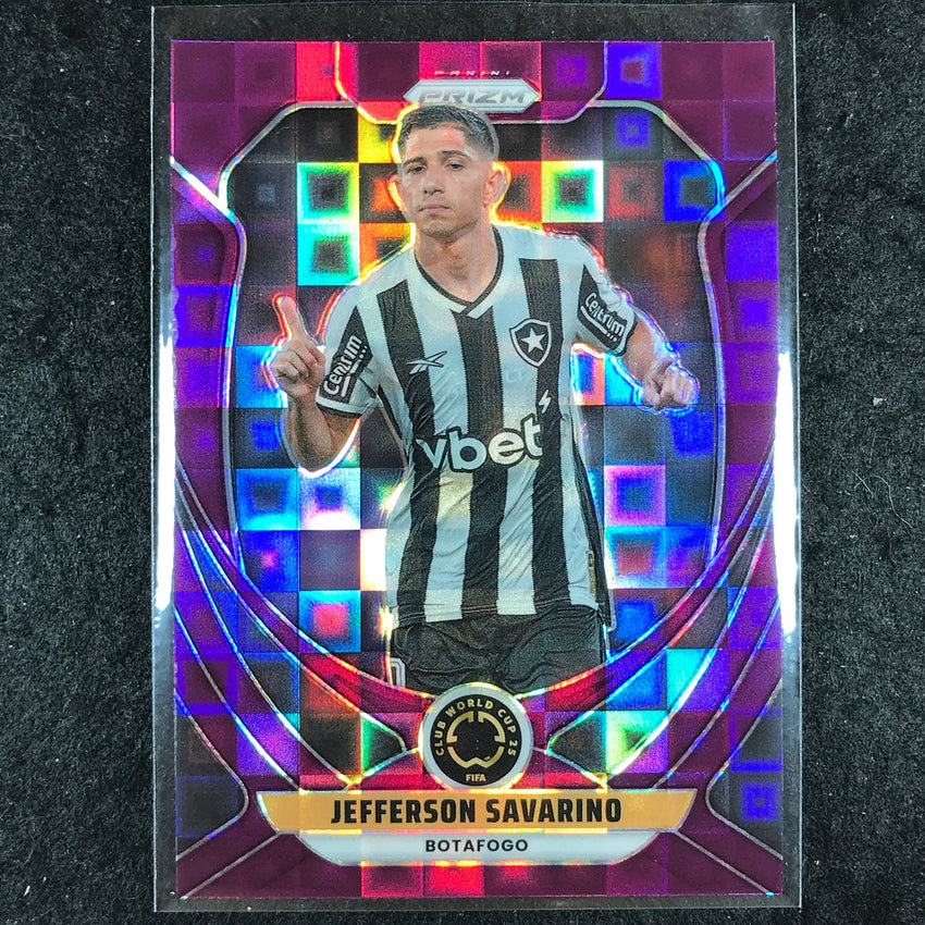 2025 Prizm FIFA Club World Cup JEFFERSON SAVARINO Base Purple Pandora 21/49 #54