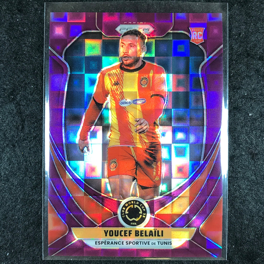 2025 Prizm FIFA Club World Cup YOUCEF BELAILI Rookie Base Purple Pandora 10/49